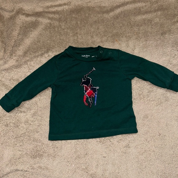 RALPH LAUREN Big Pony Jersey Tee & Fleece Pant Set - Picture 9 of 12